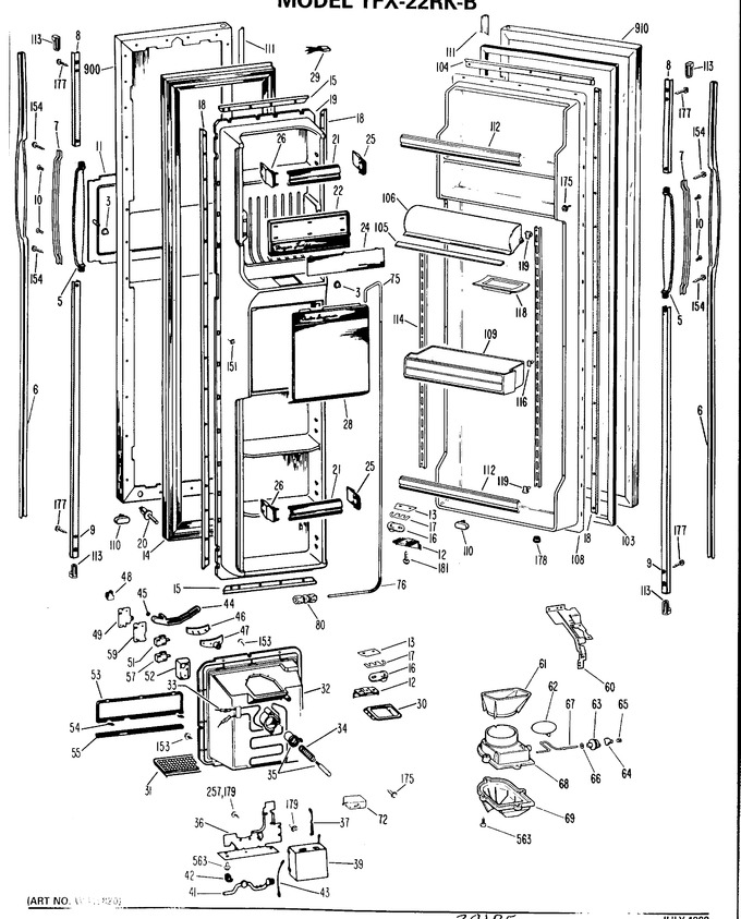 Diagram for TFX22RKB