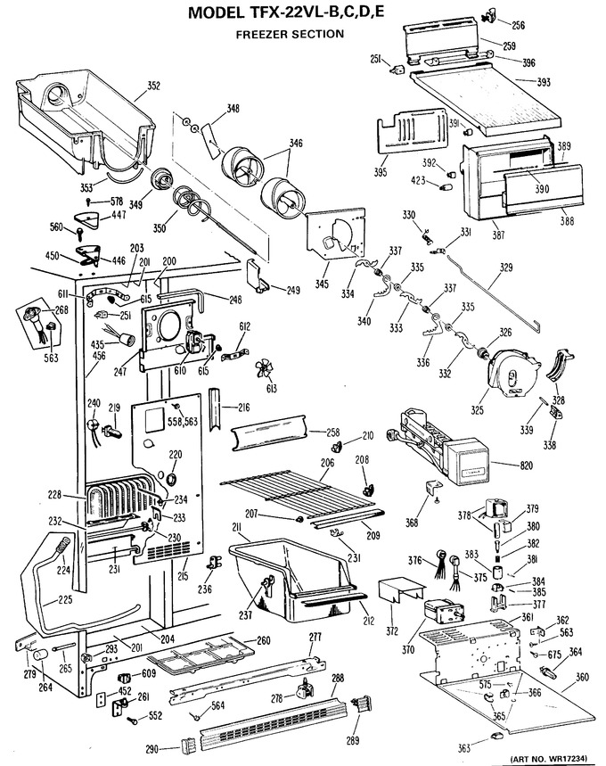 Diagram for TFX22VLB