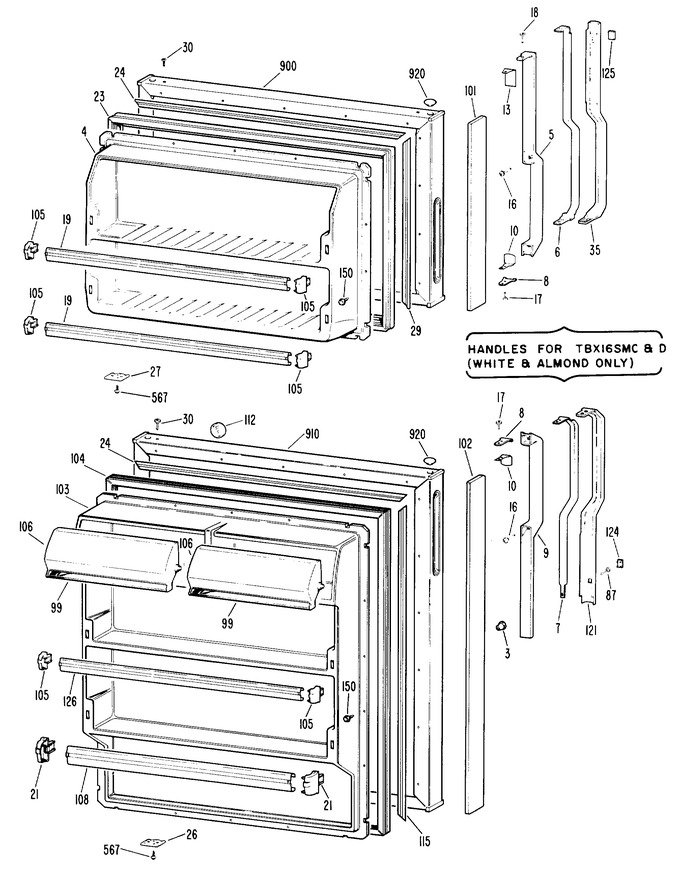 Diagram for TBX16SMCLWH