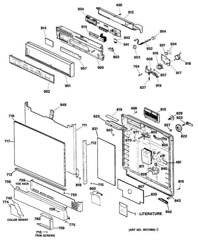 Diagram for GSD2930T55WW