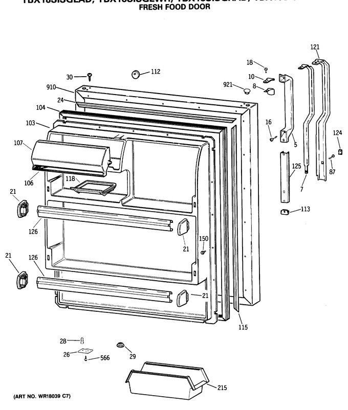 Diagram for TBX18SASGLAD