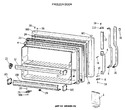 Diagram for 1 - Freezer Door