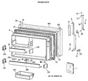 Diagram for 1 - Freezer Door