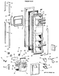 Diagram for 1 - Freezer Door