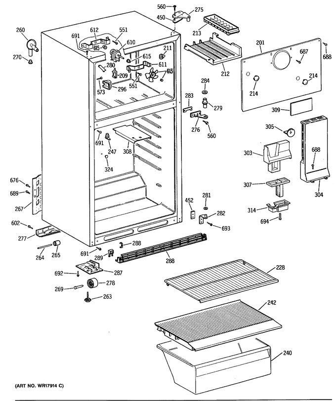 Diagram for CTX14CASDRWH