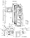 Diagram for 1 - Freezer Door