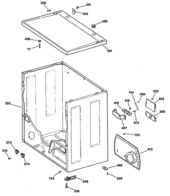 Diagram for DRB4600SBLWW