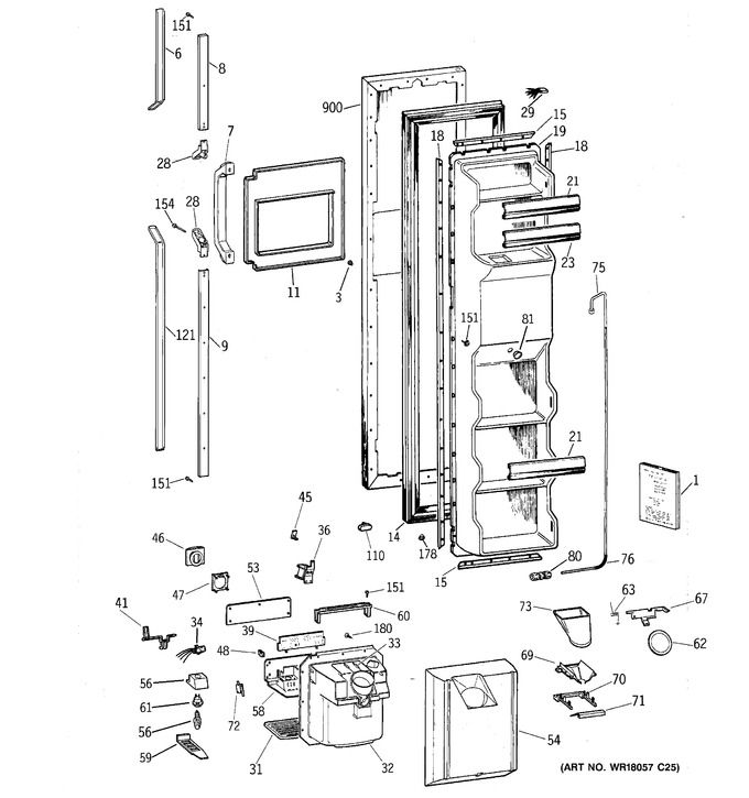 Diagram for TFG25PRYDWW