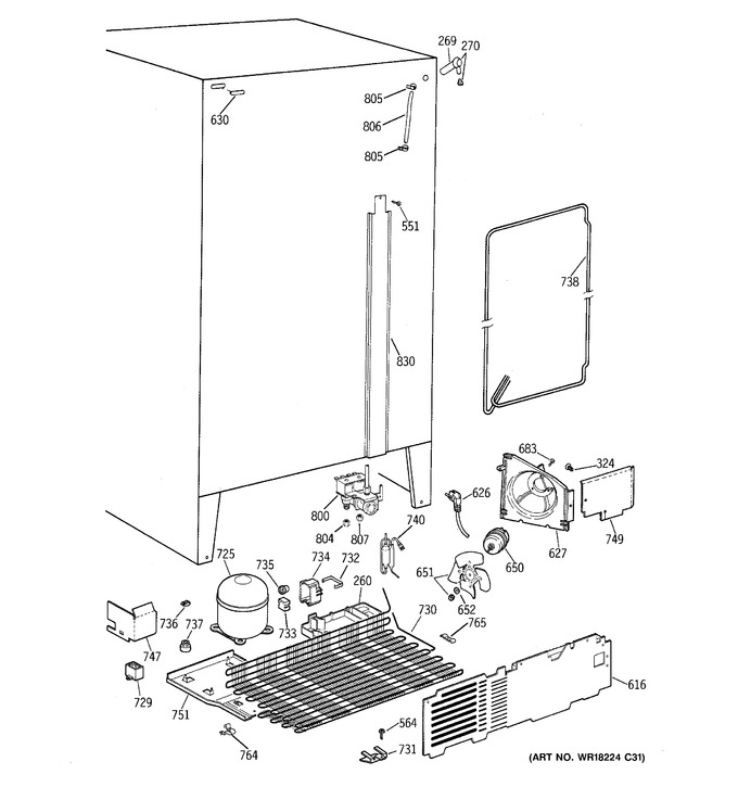 Diagram for TFX22VRZAWW