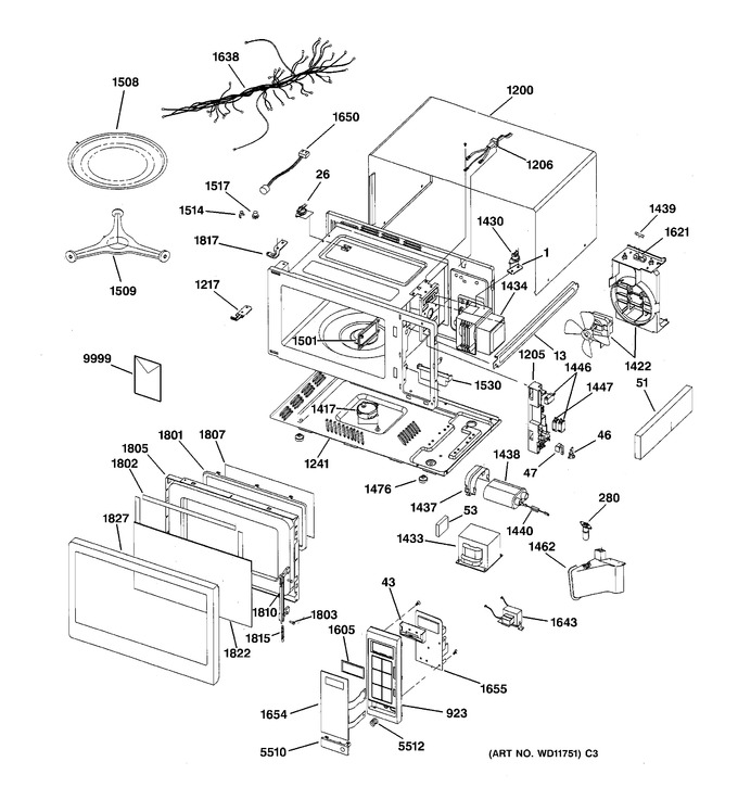 Diagram for JE1550GY01