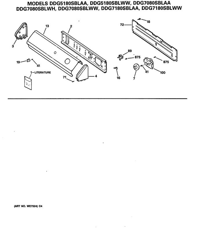 Diagram for DDG7080SBLWH