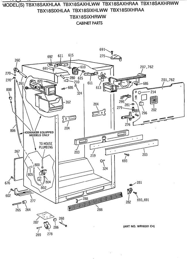 Diagram for TBX18SIXHRWW