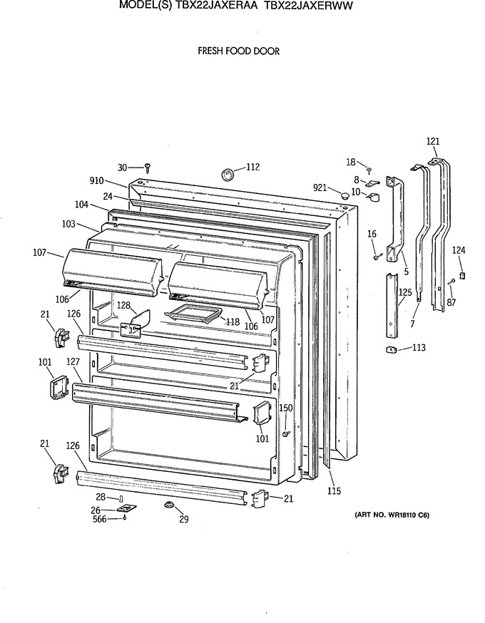 Diagram for TBX22JAXERWW