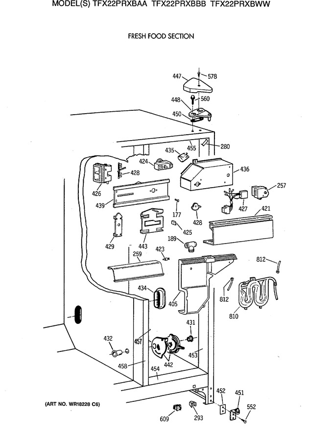 Diagram for TFX22PRXBBB