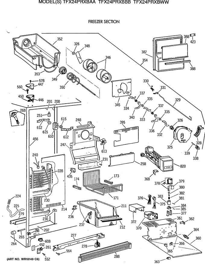 Diagram for TFX24PRXBAA