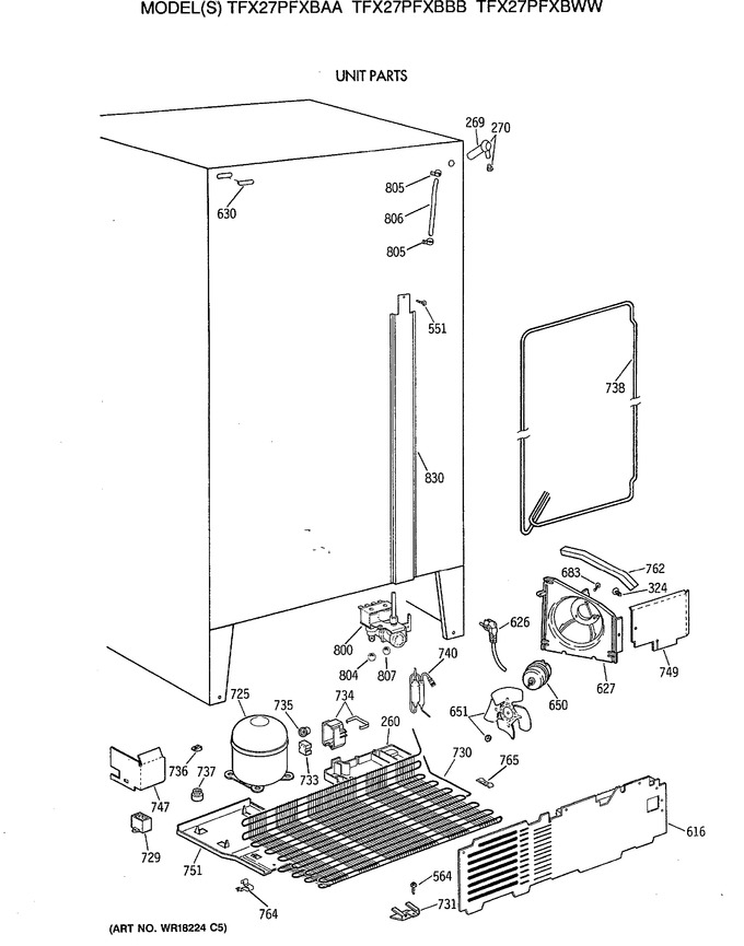 Diagram for TFX27PFXBBB