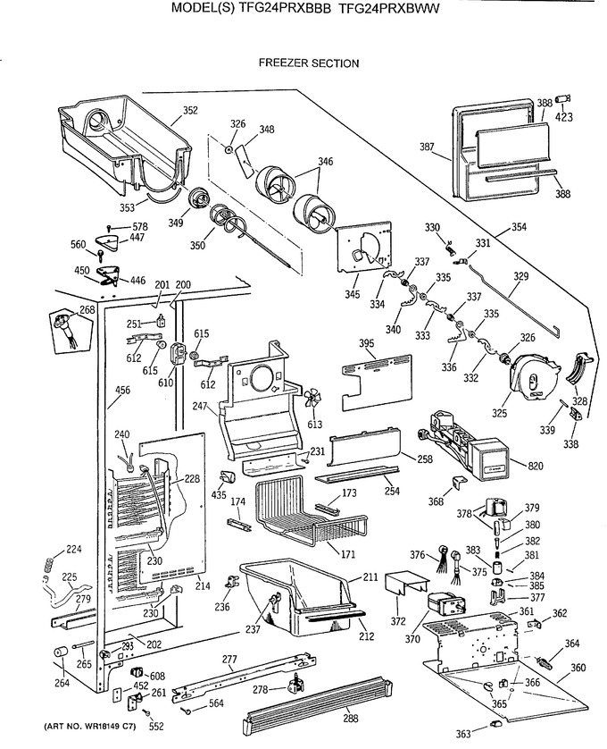 Diagram for TFG24PRXBWW