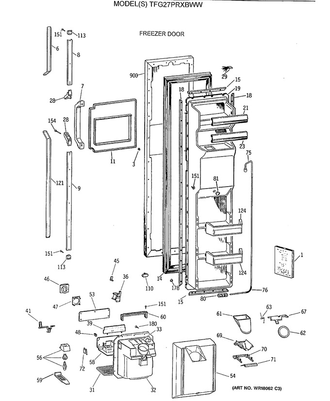 Diagram for TFG27PRXBWW