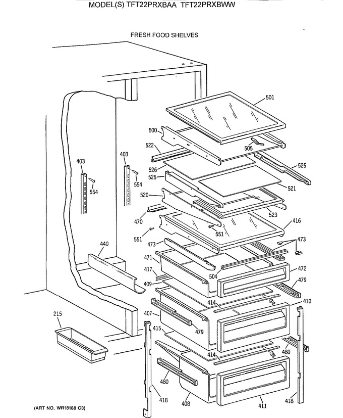 Diagram for TFT22PRXBWW