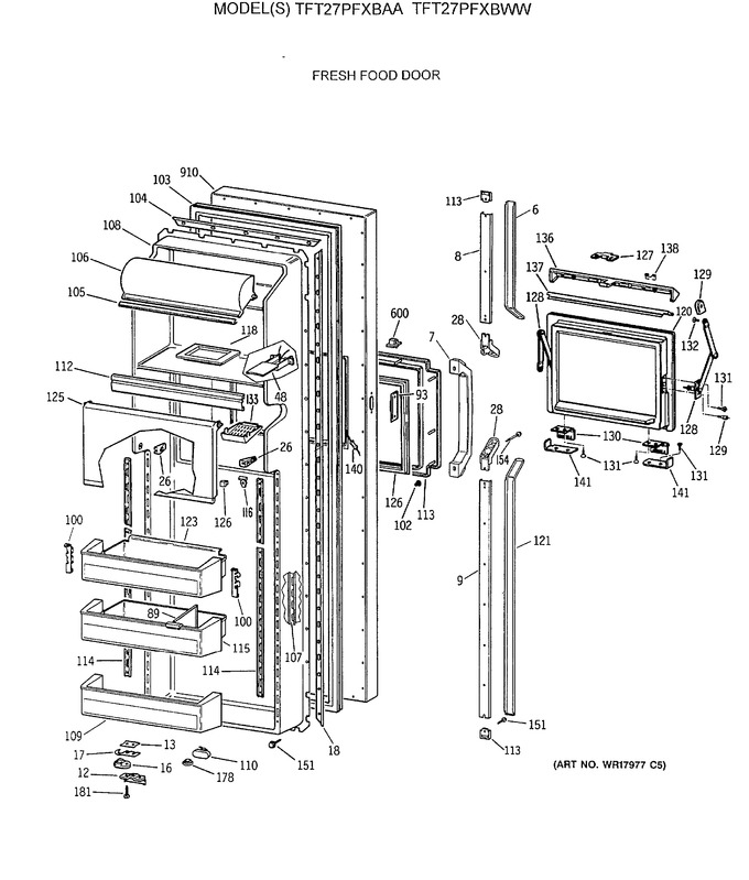 Diagram for TFT27PFXBWW