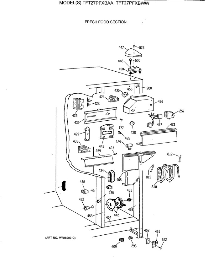 Diagram for TFT27PFXBAA