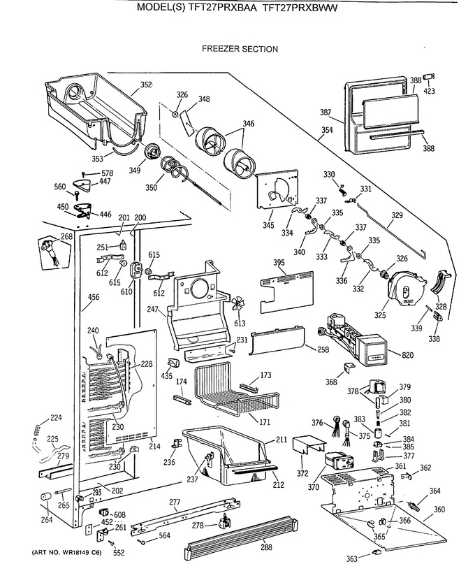 Diagram for TFT27PRXBWW