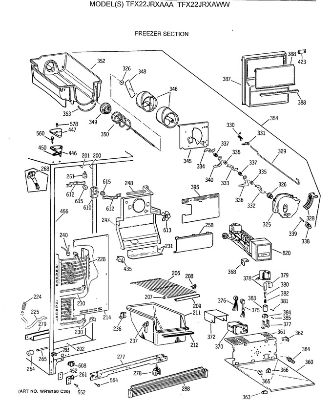 Diagram for TFX22JRXAAA