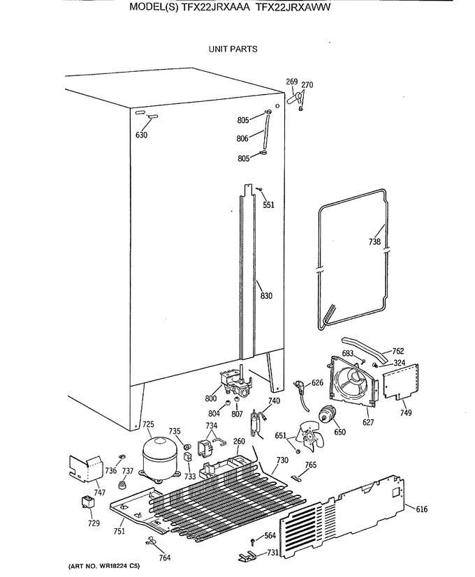 Diagram for TFX22JRXAAA