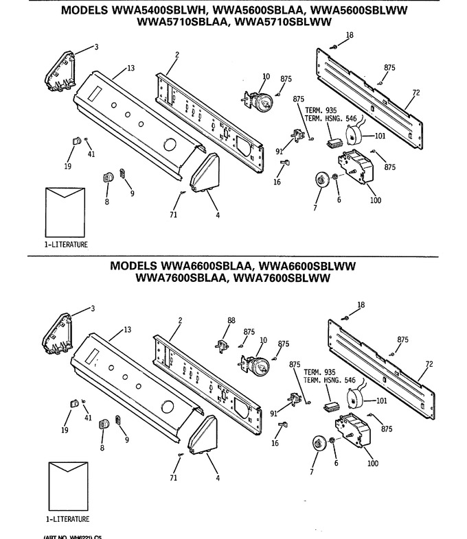 Diagram for WWA6600SBLAA