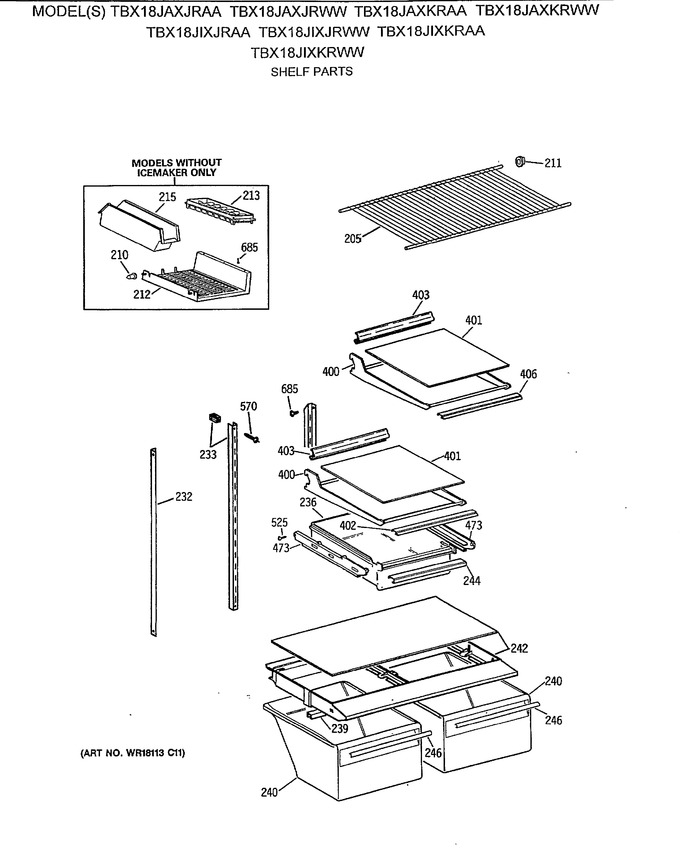 Diagram for TBX18JAXKRWW