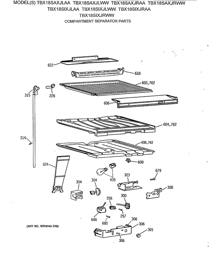 Diagram for TBX18SIXJLAA