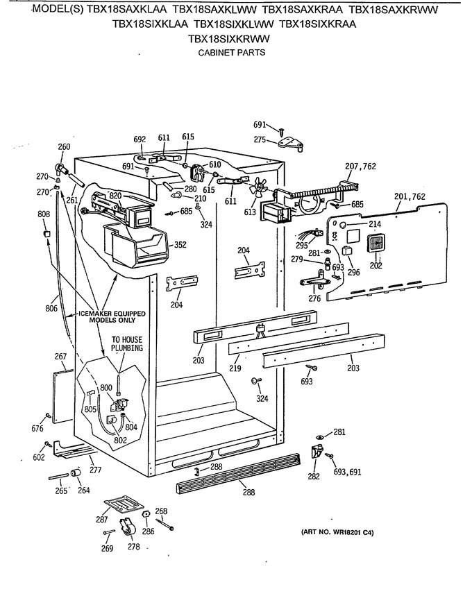 Diagram for TBX18SAXKLAA