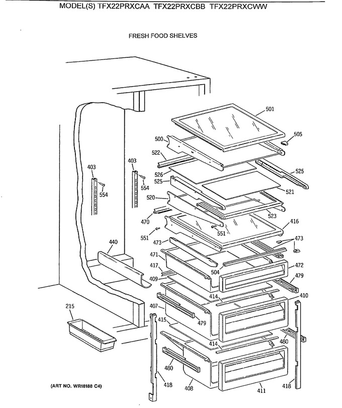 Diagram for TFX22PRXCAA