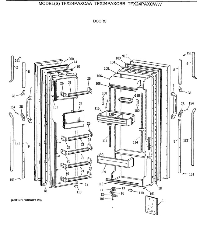 Diagram for TFX24PAXCAA