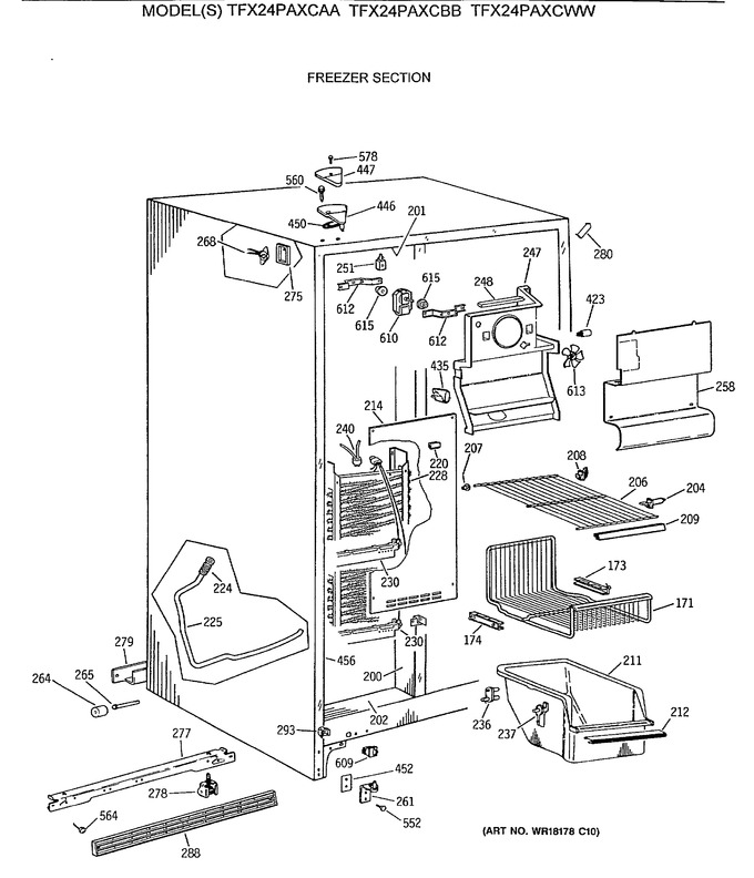 Diagram for TFX24PAXCAA