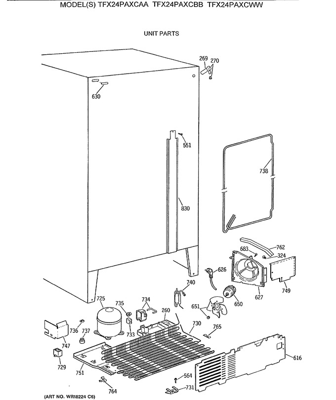 Diagram for TFX24PAXCAA