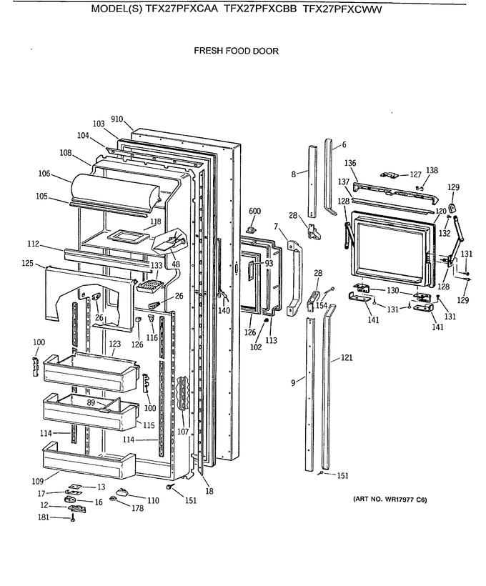 Diagram for TFX27PFXCWW