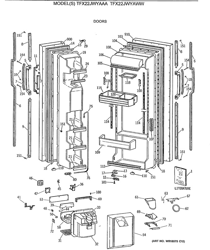 Diagram for TFX22JWYAWW