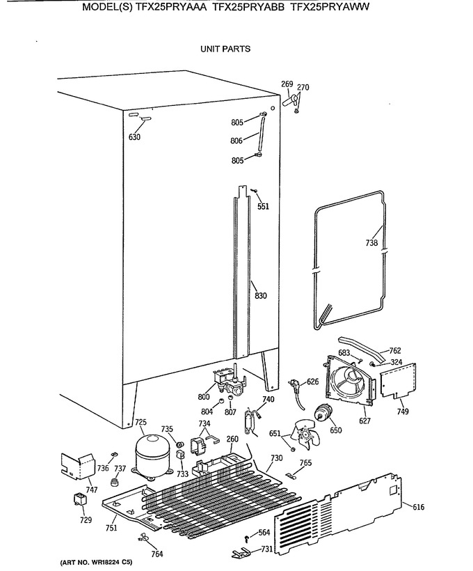 Diagram for TFX25PRYAAA