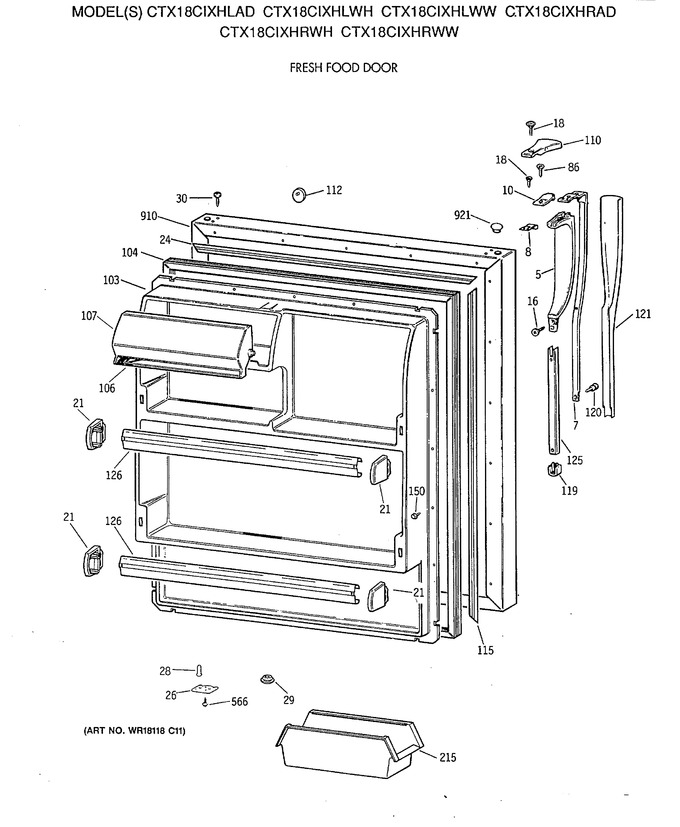 Diagram for CTX18CIXHRWH