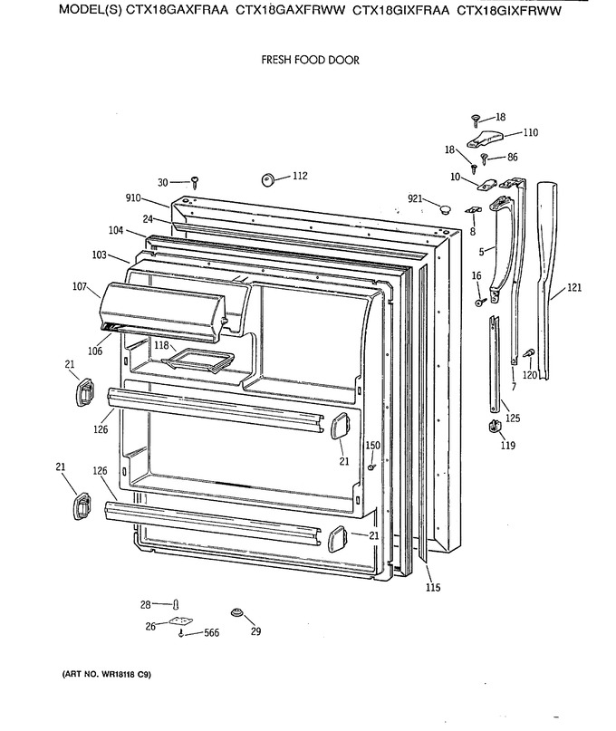 Diagram for CTX18GIXFRWW