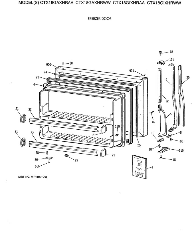 Diagram for CTX18GIXHRWW