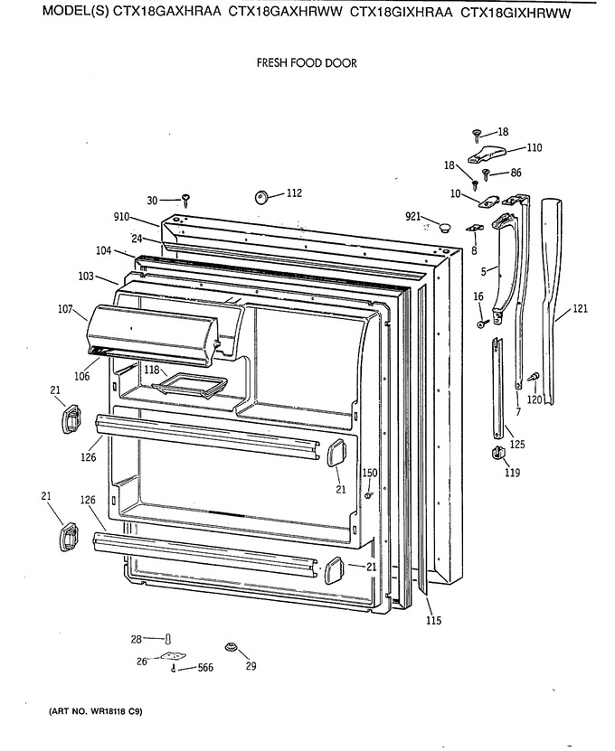 Diagram for CTX18GIXHRWW