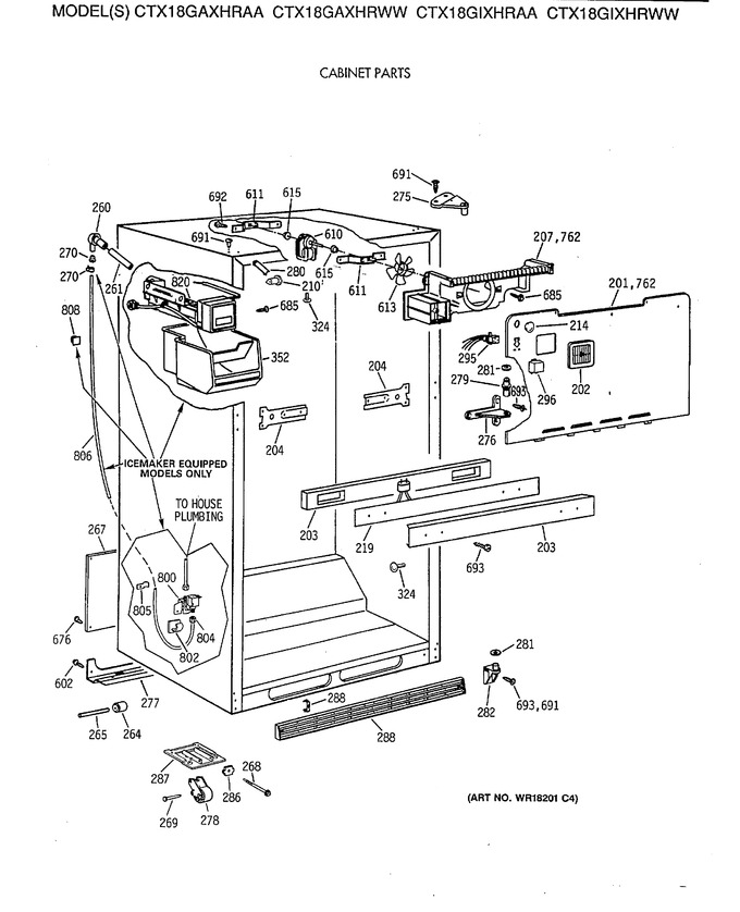 Diagram for CTX18GIXHRWW