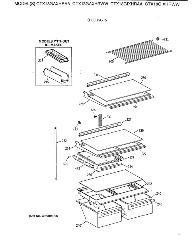 Diagram for CTX18GAXHRWW