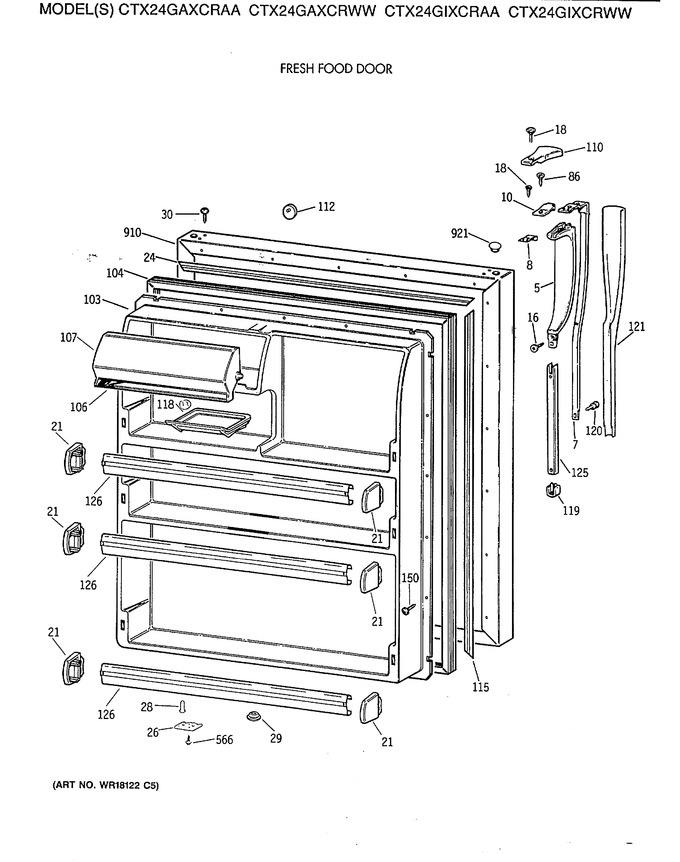 Diagram for CTX24GAXCRAA