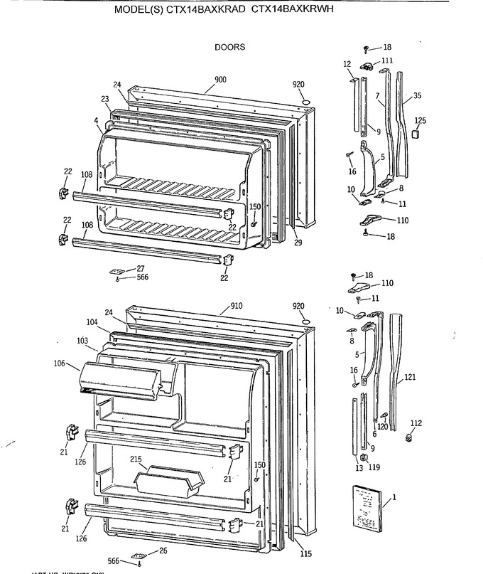 Diagram for CTX14BAXKRAD