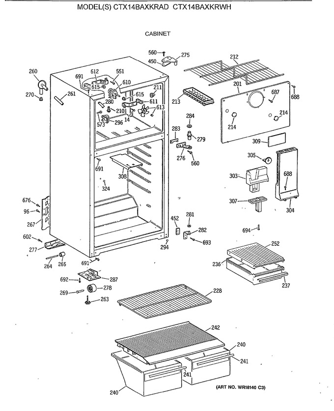 Diagram for CTX14BAXKRAD