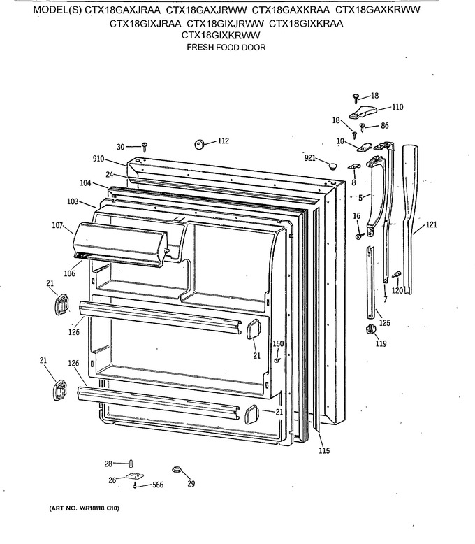 Diagram for CTX18GAXKRWW