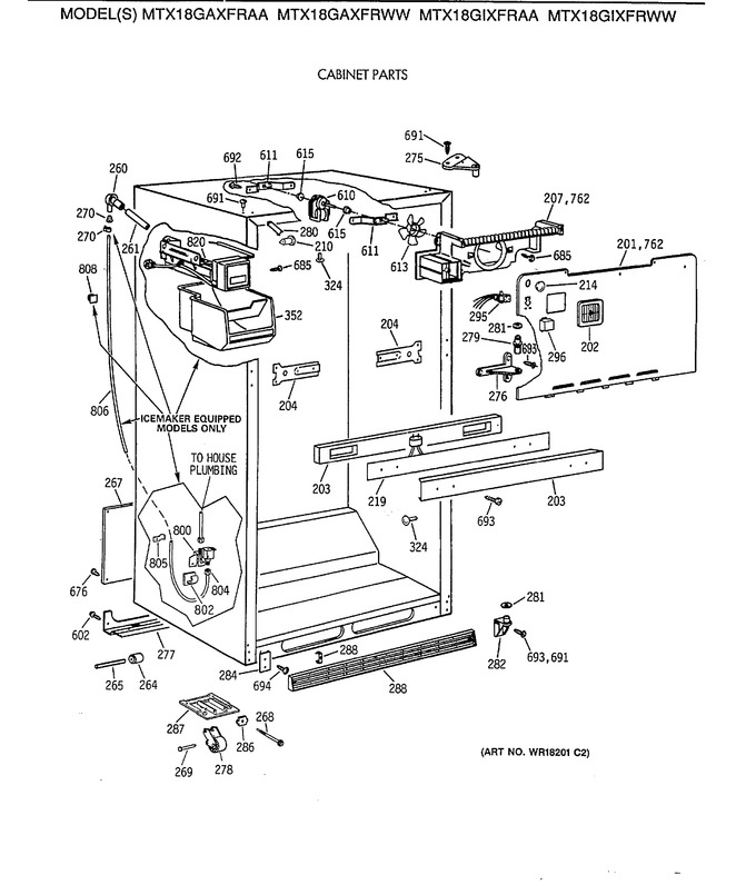 Diagram for MTX18GIXFRWW